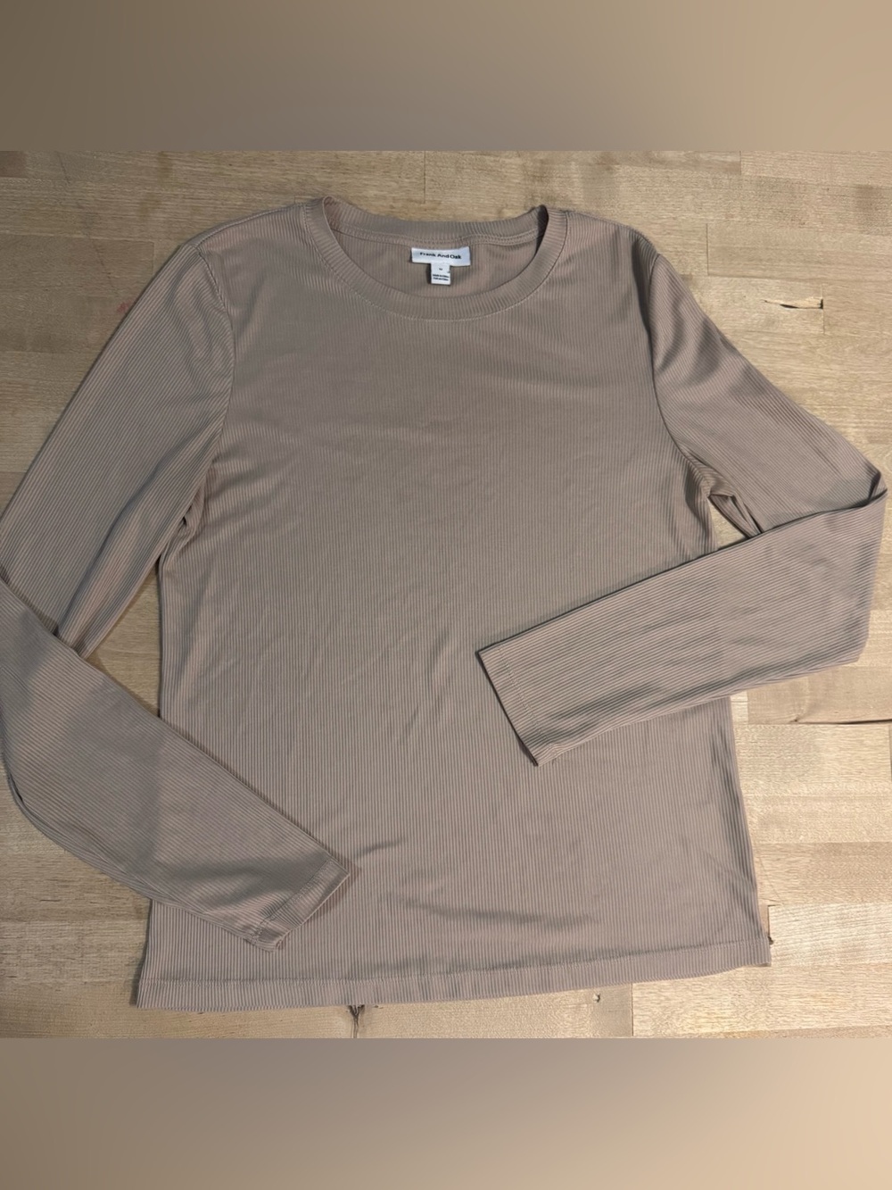 Frank & Oak Women's Long Sleeve Ribbed Modal Tee
